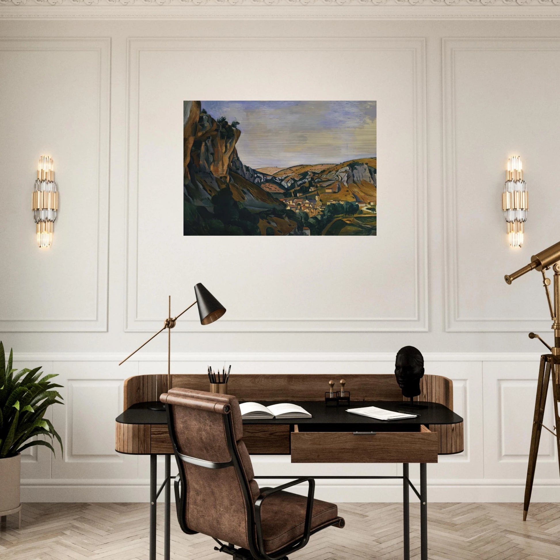 VALLEY OF THE LOT AT VERS 1912 - Andre Derain Brushed Aluminum Print - 70x100 cm / 28x40 inches | Andre Derain Aluminum Print | Andre Derain Prints