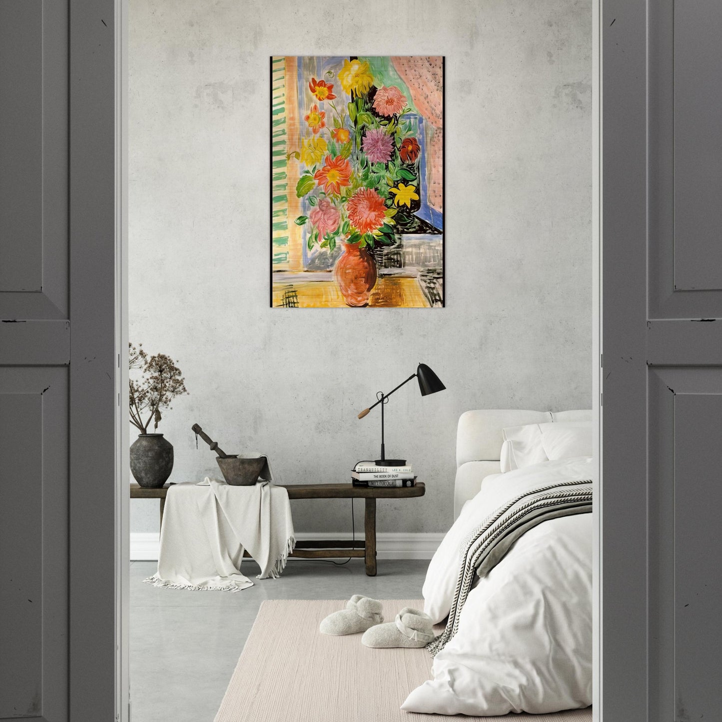 GRAND BOUQUET - Moise Kisling Brushed Aluminum Print - 70x100 cm / 28x40 inches | Moise Kisling Aluminum Print | Moise Kisling Prints