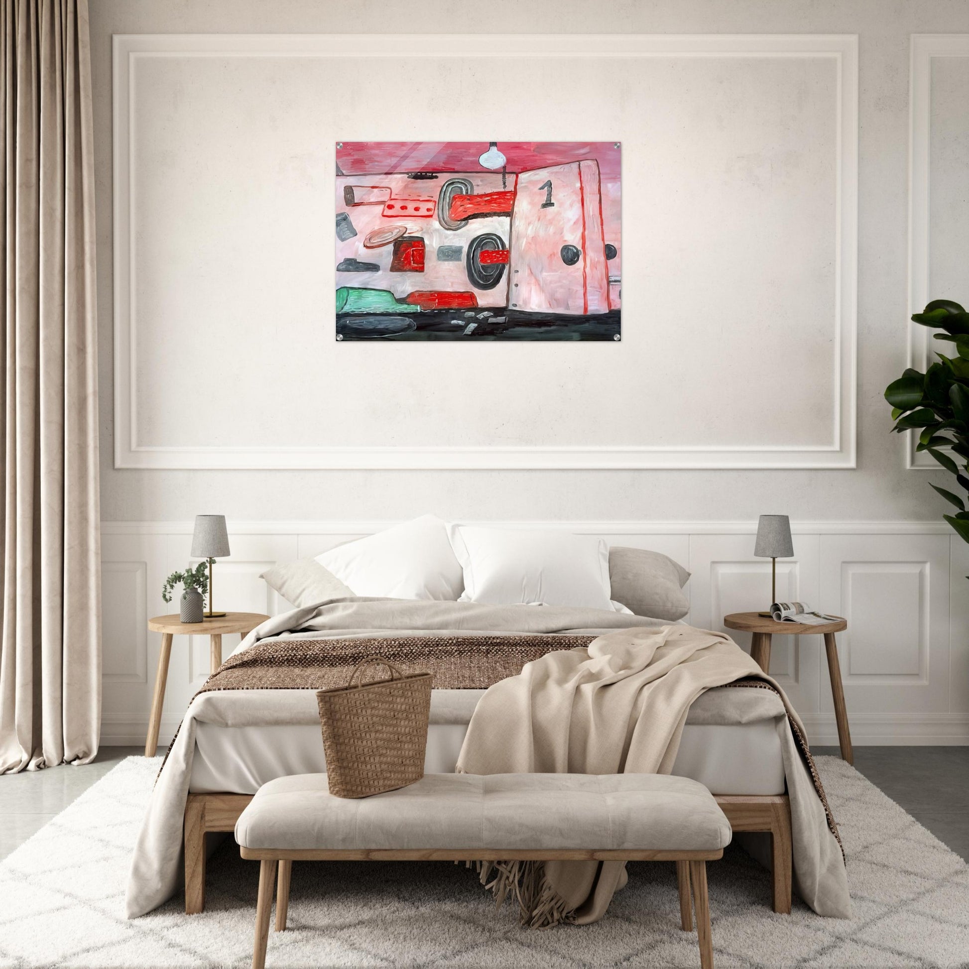 INSIDE OUTSIDE 1977 - Philip Guston Acrylic Print - 70x100 cm / 28x40″ inches