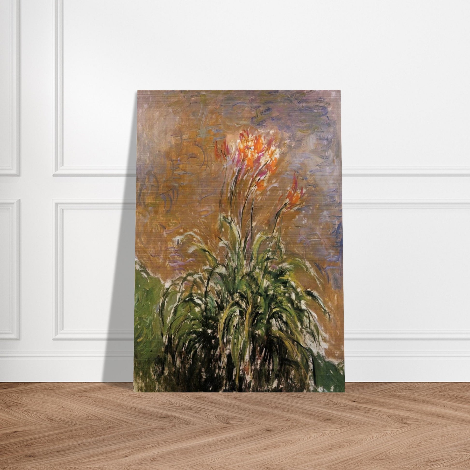 Hamerocallis - claude monet Brushed Aluminum Print - 70x100 cm / 28x40 inches | claude monet Aluminum Print | claude monet Prints