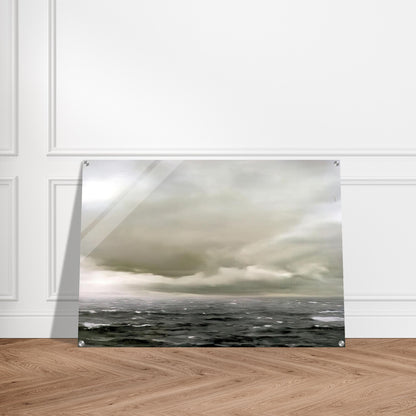 SEASCAPE CLOUDY - Gerhard Richter Acrylic Print - 70x100 cm / 28x40″ inches | Gerhard Richter Wall Art | Gerhard Richter Prints