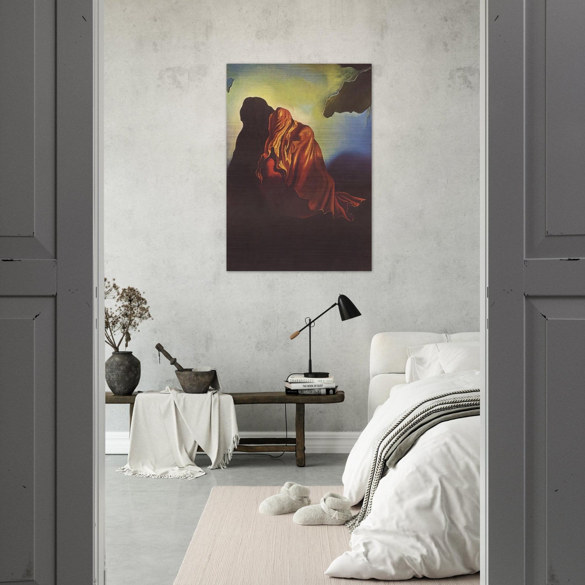 THE VEILED HEART - Salvador Dali Brushed Aluminum Print - 70x100 cm / 28x40 inches | Salvador Dali Aluminum Print | Salvador Dali Prints