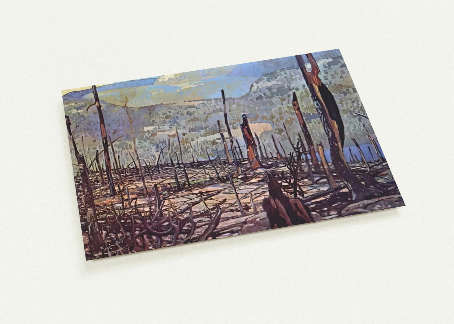Fire Swept Algoma - 1920 By Frank Johnston Pack of 10 Post Cards | Frank Johnston Post Cards | A6 (10.5 x 14.8 cm) - 4.1 x 5.8 inches