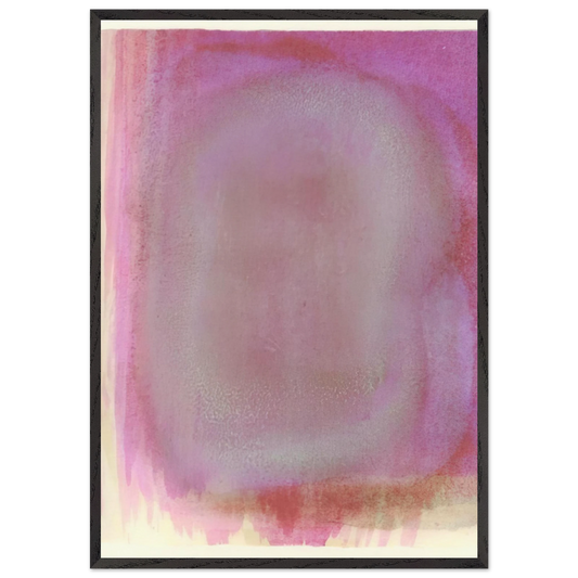UNTITLED 1964 N5 - Gotthard Graubner 70x100 cm / 28x40 inches Framed Art Print – Black Wooden Frame