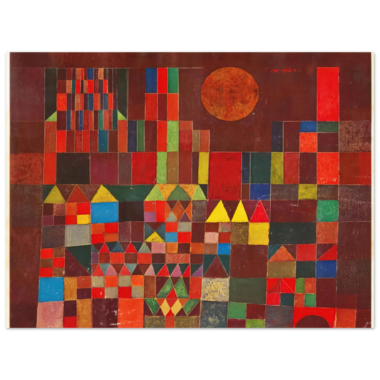 Paul Klee - CASTLE AND SUN 1928  75x100 cm / 30x40inches Fine Art Poster