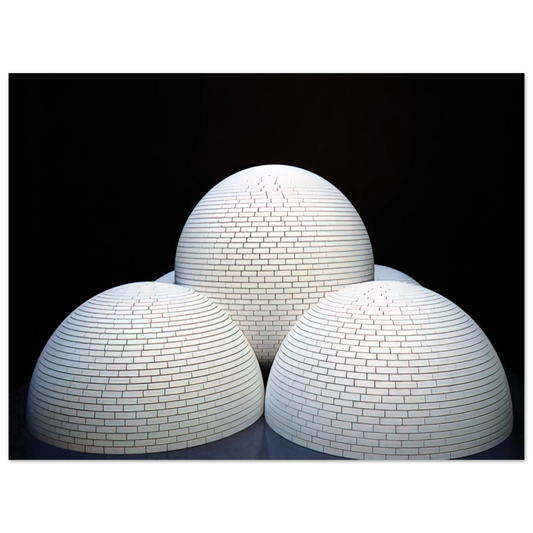 Sol LeWitt - Model for Brick Structure four domes and a sphere  75x100 cm / 30x40inches Fine Art Poster