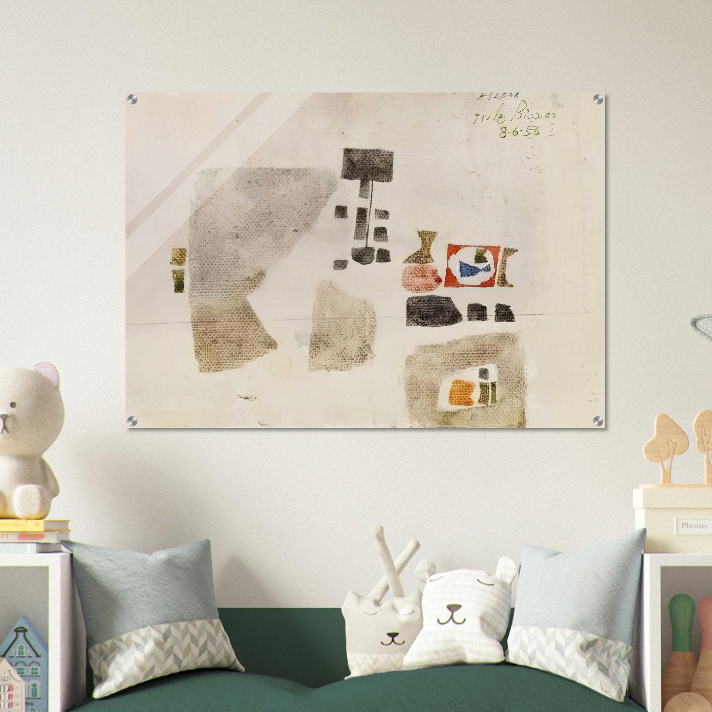 Komposition - 1956 - Julius Bissier Acrylic Print - 70x100 cm / 28x40″ inches