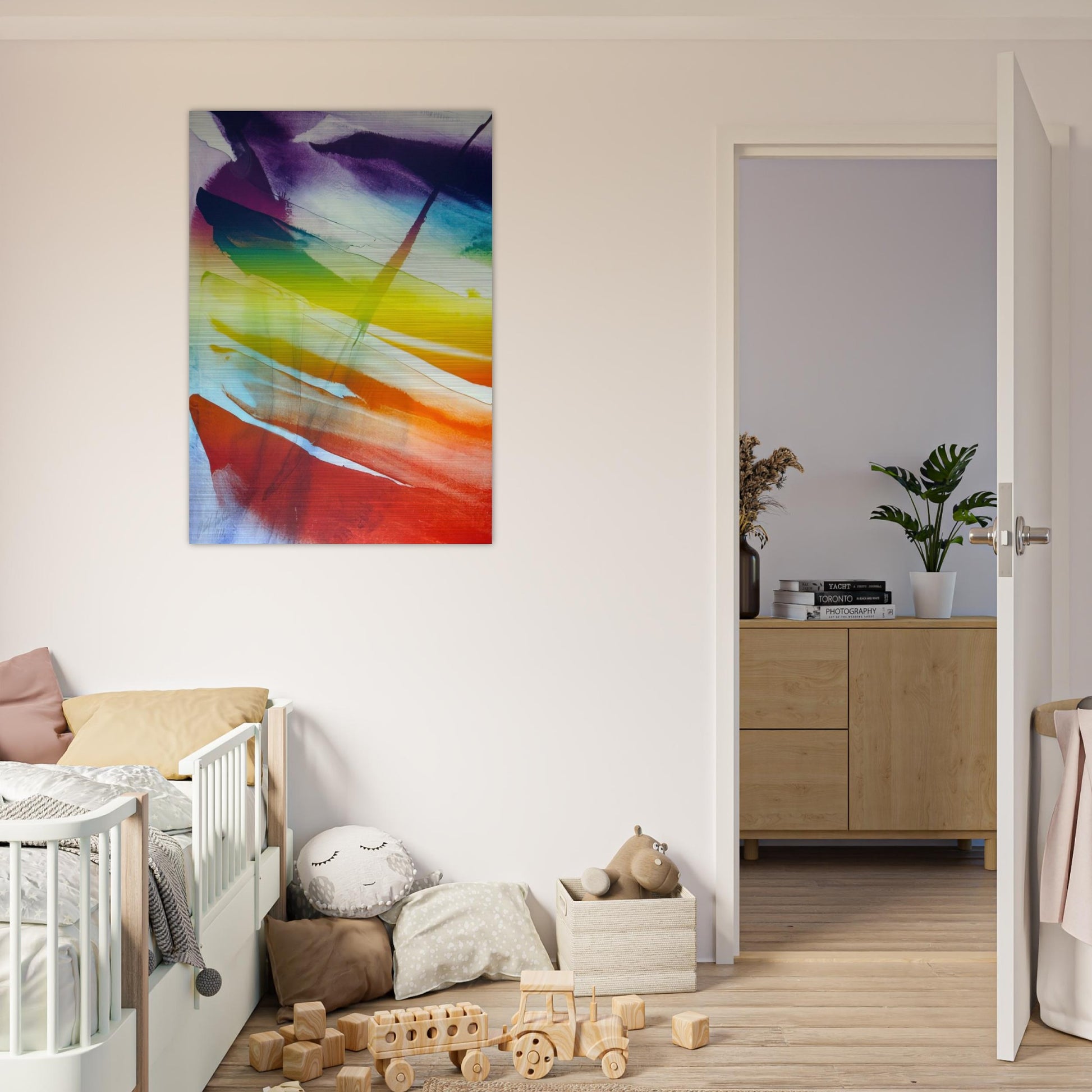 Phenomena Franklin's Kite - 1974 - Paul Jenkins Brushed Aluminum Print - 70x100 cm / 28x40 inches | Paul Jenkins Aluminum Print | Paul Jenkins Prints
