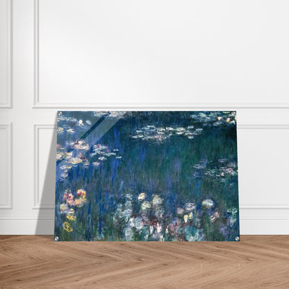 Water Lilies, Green Harmony - claude monet Acrylic Print - 70x100 cm / 28x40″ inches | claude monet Wall Art | claude monet Prints