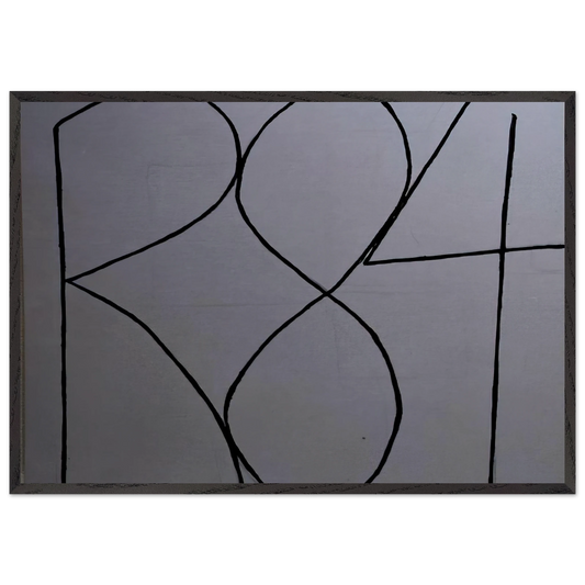 Spectrum I - Robert Ryman 70x100 cm / 28x40 inches Framed Art Print – Black Wooden Frame