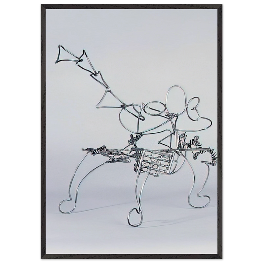 TRIANGLE 1987 - Nancy Graves 70x100 cm / 28x40 inches Framed Art Print – Black Wooden Frame