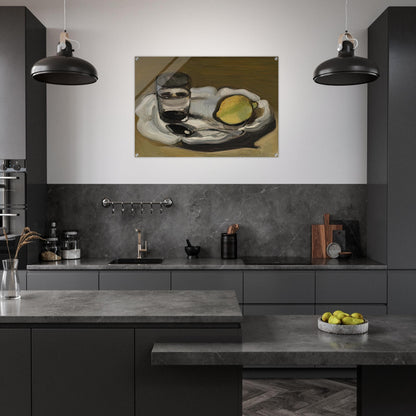 STILL LIFE WITH LEMON 1917 - Henri Matisse Acrylic Print - 70x100 cm / 28x40″ inches