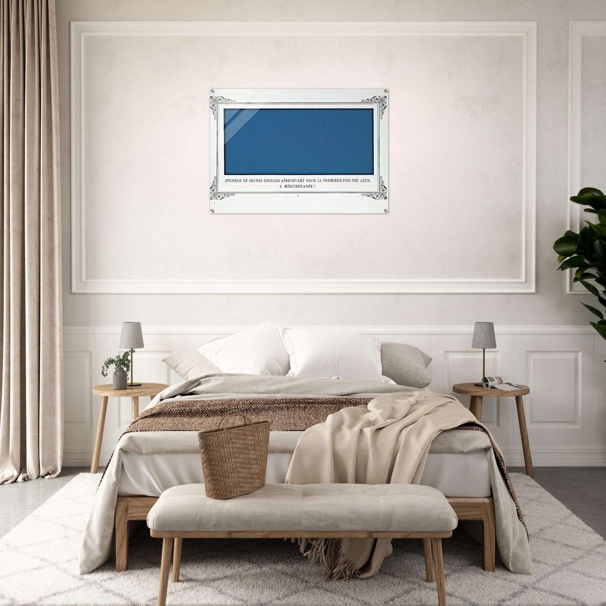 The Awe of Navy Recruits Seeing for the First Time Your Blue, O Mediterranean Sea! - Alphonse Allais Acrylic Print - 70x100 cm / 28x40″ inches