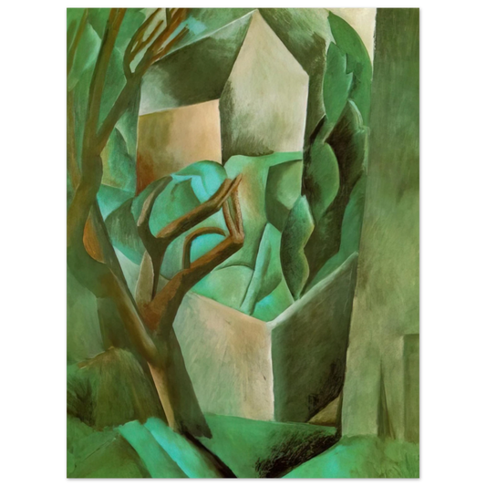 Pablo Picasso - House in the garden  75x100 cm / 30x40inches Fine Art Poster