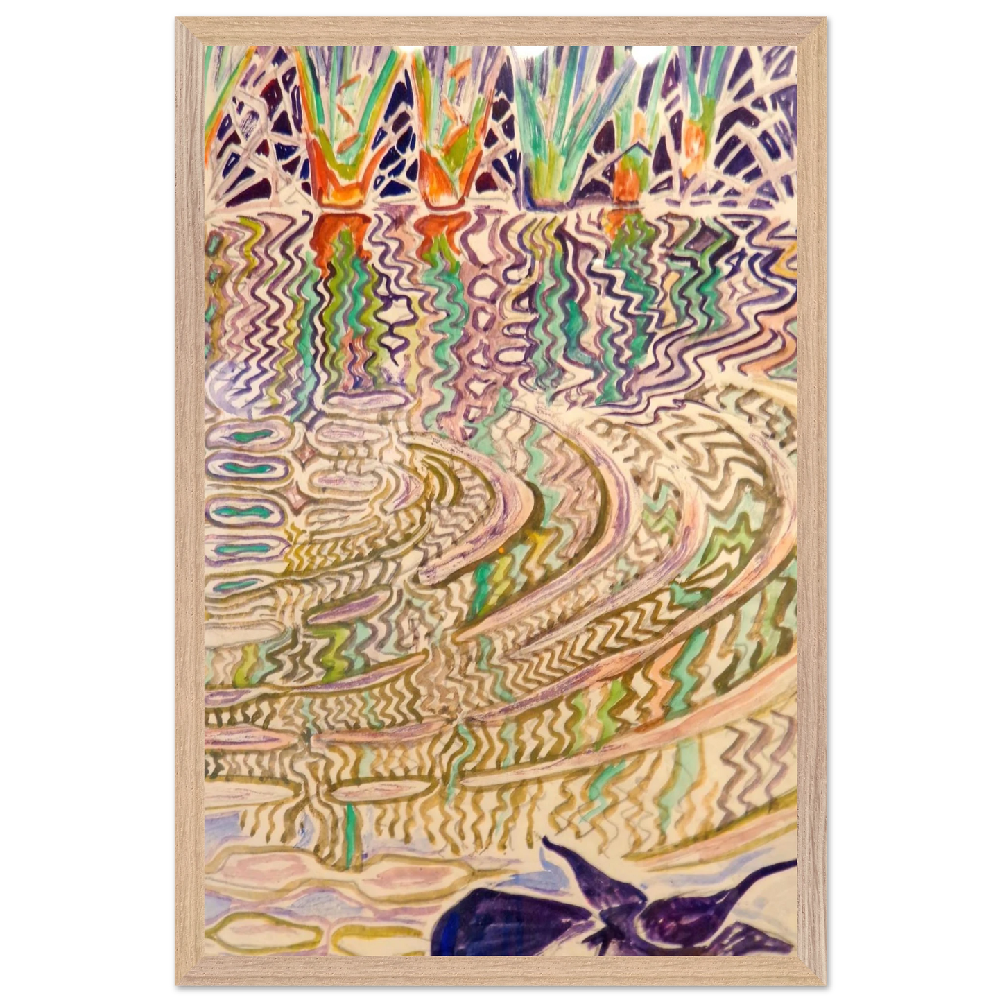 Walter Inglis Anderson - Walter Anderson Wall art - 40x60 cm / 16x24 inches - Premium Wooden Framed Poster With Fine Art Paper-canvas - White frame
