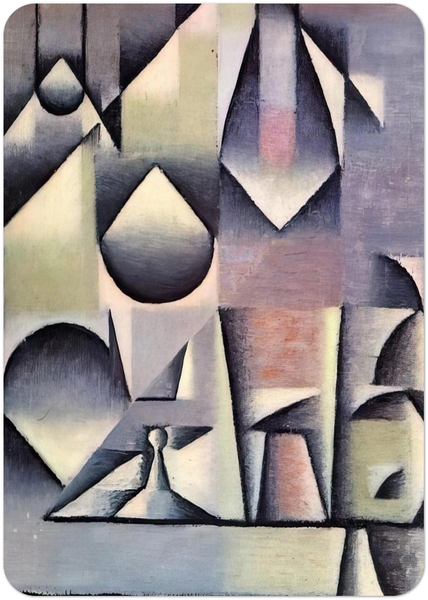 BOTTLE AND PITCHER By Juan Gris Pack of 10 Post Cards | Juan Gris Post Cards | A6 (10.5 x 14.8 cm) - 4.1 x 5.8 inches