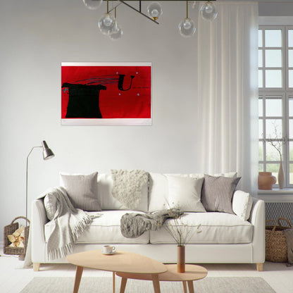 U NO S NING 1979 - Antoni Tapies Brushed Aluminum Print - 70x100 cm / 28x40 inches | Antoni Tapies Aluminum Print | Antoni Tapies Prints