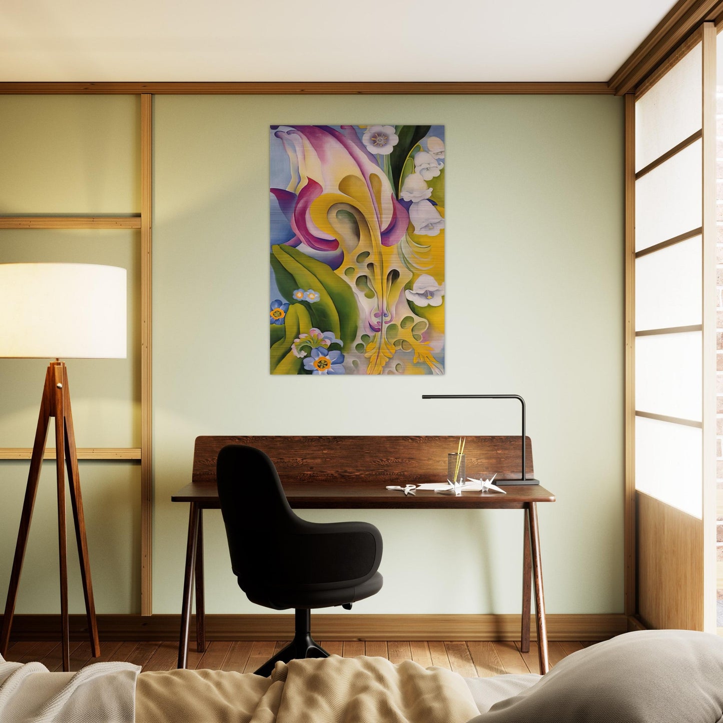 From the Old Garden No 2 - Georgia O'Keeffe Brushed Aluminum Print - 70x100 cm / 28x40 inches | Georgia O'Keeffe Aluminum Print | Georgia O'Keeffe Prints