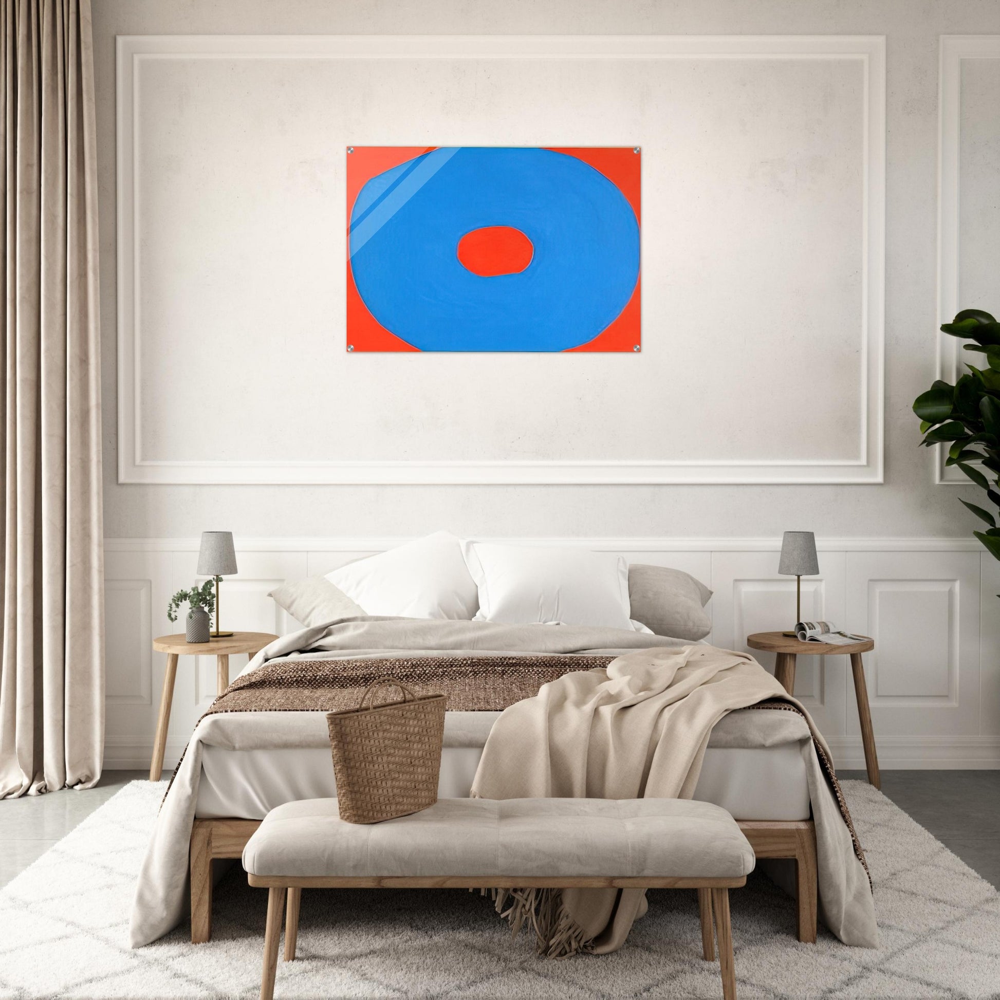 Circle - 1971 - Jiro Yoshihara Acrylic Print - 70x100 cm / 28x40″ inches