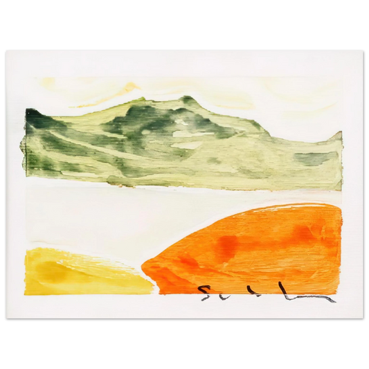 Mario Schifano - Pomeriggio anemico - 1982  75x100 cm / 30x40inches Fine Art Poster