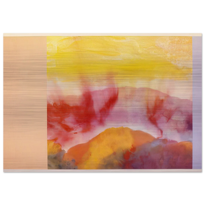 Mountain Morning - 1993 - Ronnie Landfield Brushed Aluminum Print - 70x100 cm / 28x40 inches | Ronnie Landfield Aluminum Print | Ronnie Landfield Prints