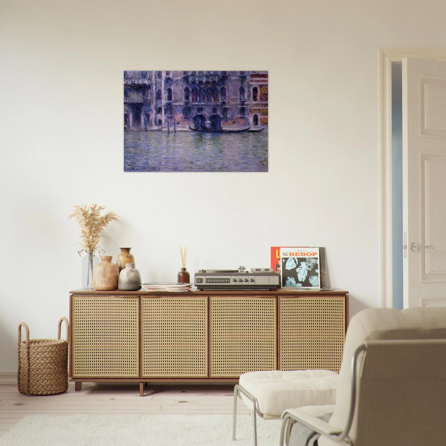 Palazzo da Mulla - claude monet Brushed Aluminum Print - 70x100 cm / 28x40 inches | claude monet Aluminum Print | claude monet Prints