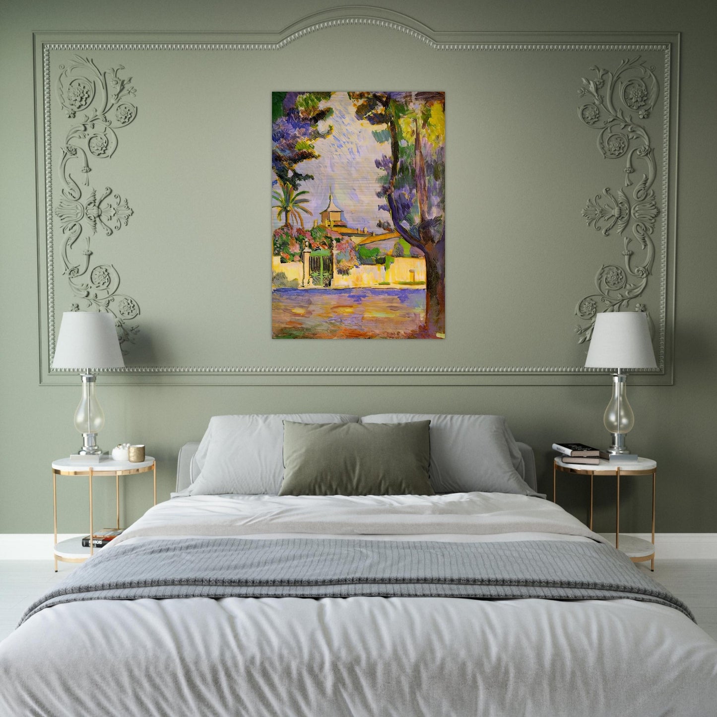 PLACE DES LICES ST TROPEZ 1904 - Henri Matisse Brushed Aluminum Print - 70x100 cm / 28x40 inches | Henri Matisse Aluminum Print | Henri Matisse Prints