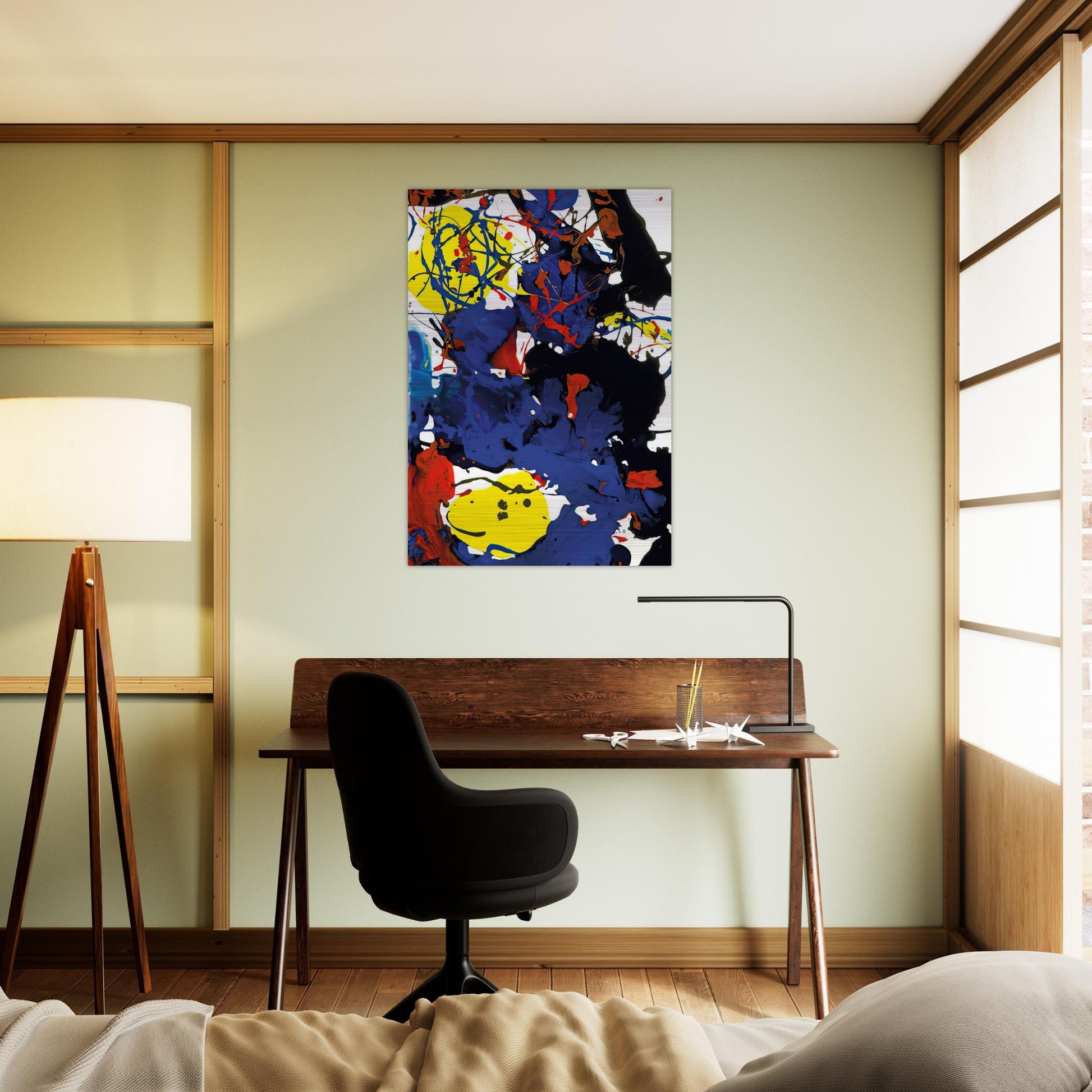 Untitled  SFP94-131  SFF 1801  - Sam Francis Brushed Aluminum Print - 70x100 cm / 28x40 inches | Sam Francis Aluminum Print | Sam Francis Prints