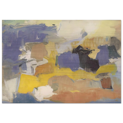 UNTITLED 1958 - Esteban Vicente Brushed Aluminum Print - 70x100 cm / 28x40 inches | Esteban Vicente Aluminum Print | Esteban Vicente Prints