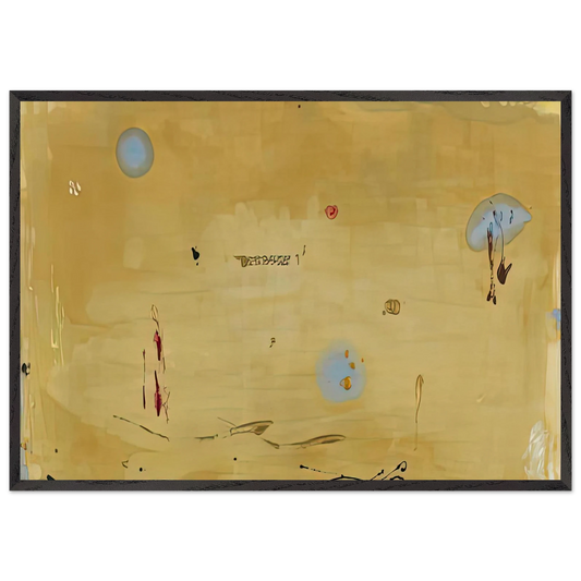 Brother Angel 1983- - Helen Frankenthaler 70x100 cm / 28x40 inches Framed Art Print – Black Wooden Frame