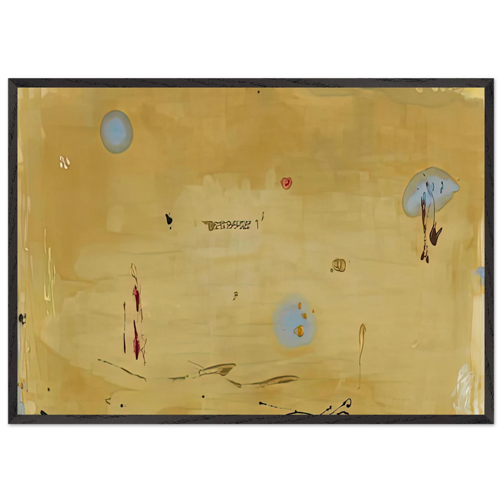 Brother Angel 1983- - Helen Frankenthaler 70x100 cm / 28x40 inches Framed Art Print – Black Wooden Frame