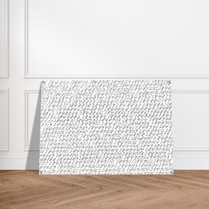 19651 - ∞, Detail - Conceptual Art - Roman Opalka Acrylic Print - 70x100 cm / 28x40″ inches
