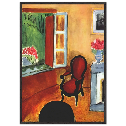 INTERIOR 1940 - Henri Matisse 70x100 cm / 28x40 inches Framed Art Print – Black Wooden Frame