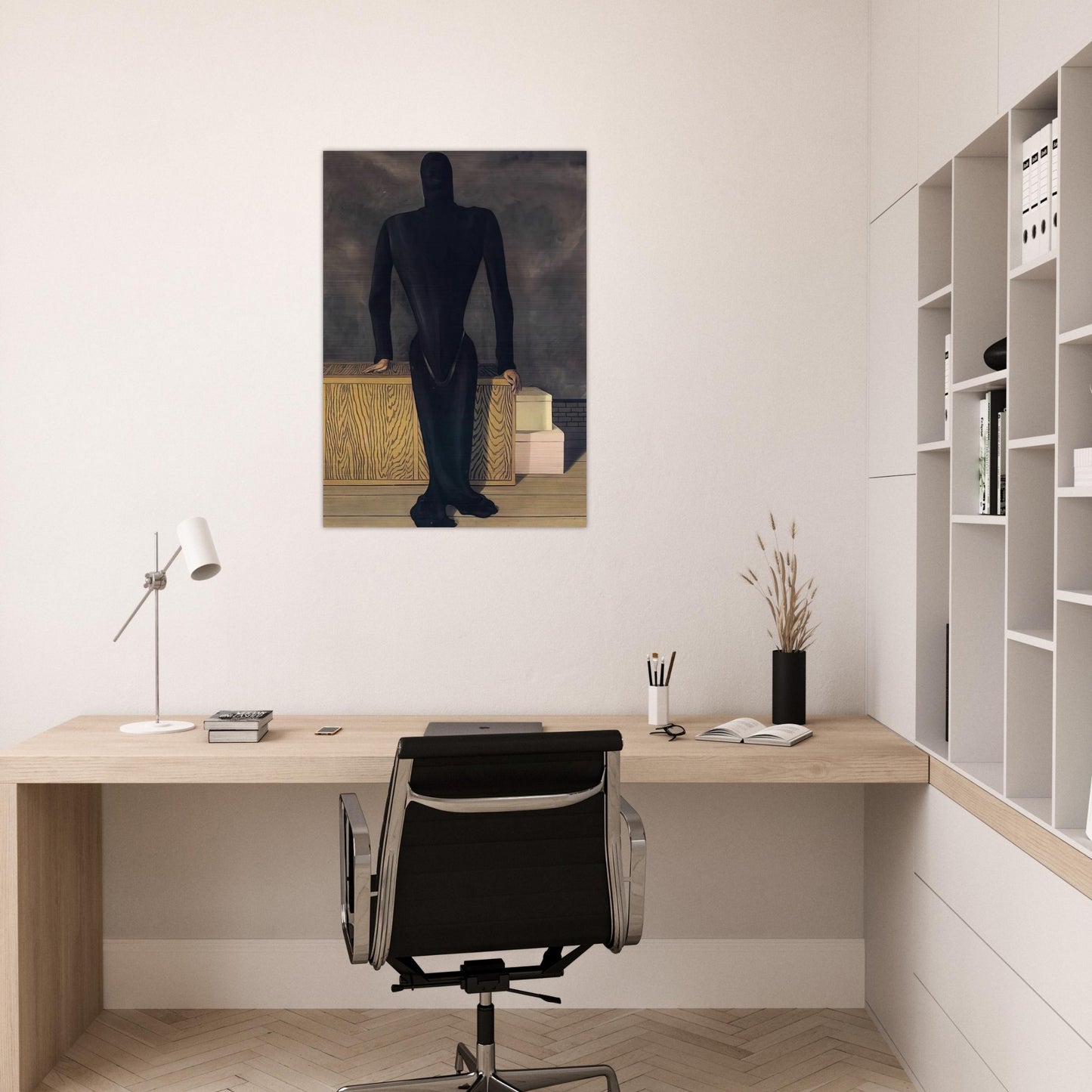 THE FEMALE THIEF 1927 - Rene Magritte Brushed Aluminum Print - 70x100 cm / 28x40 inches | Rene Magritte Aluminum Print | Rene Magritte Prints