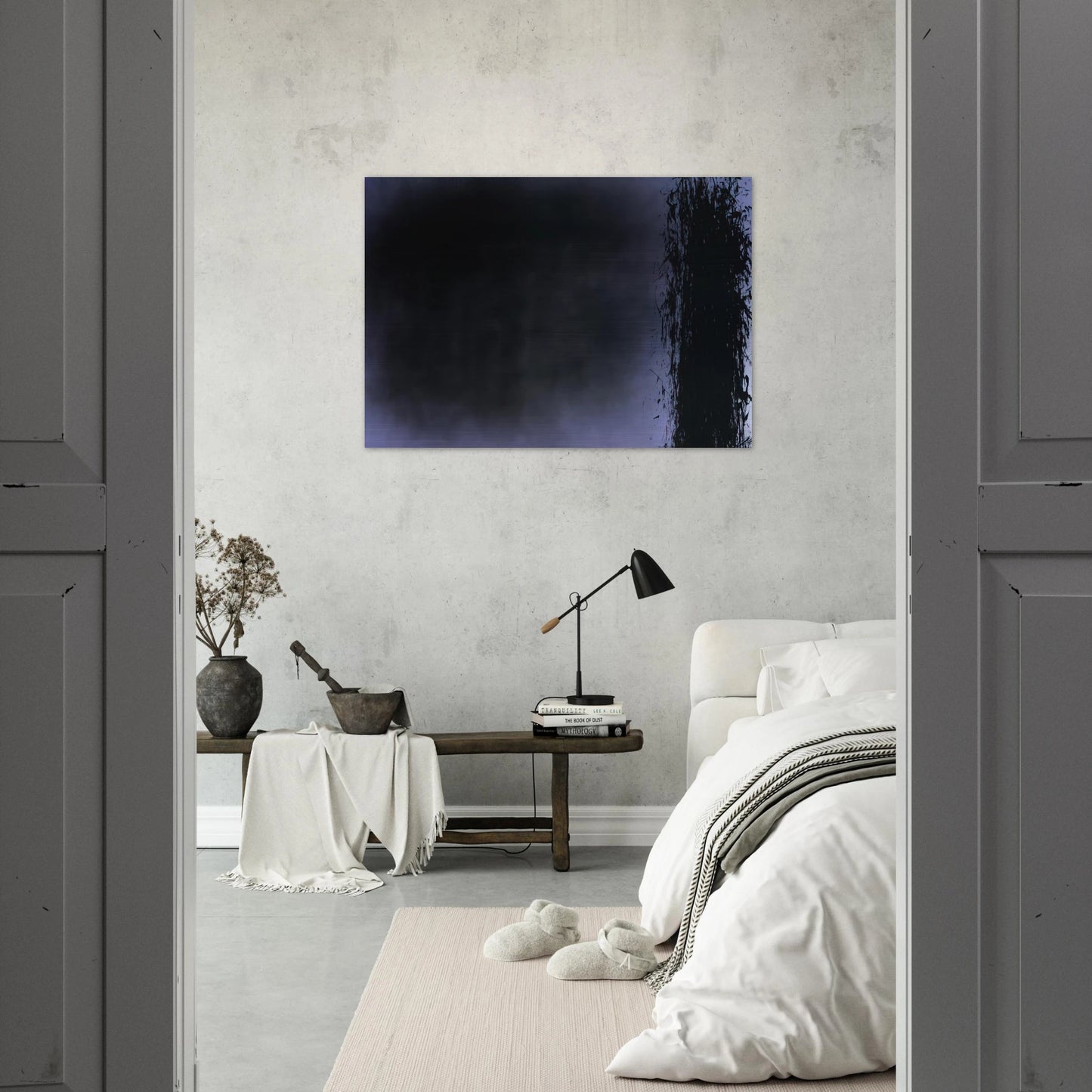 Untitled T1980-K5 - 1980 - Hans Hartung Brushed Aluminum Print - 70x100 cm / 28x40 inches | Hans Hartung Aluminum Print | Hans Hartung Prints