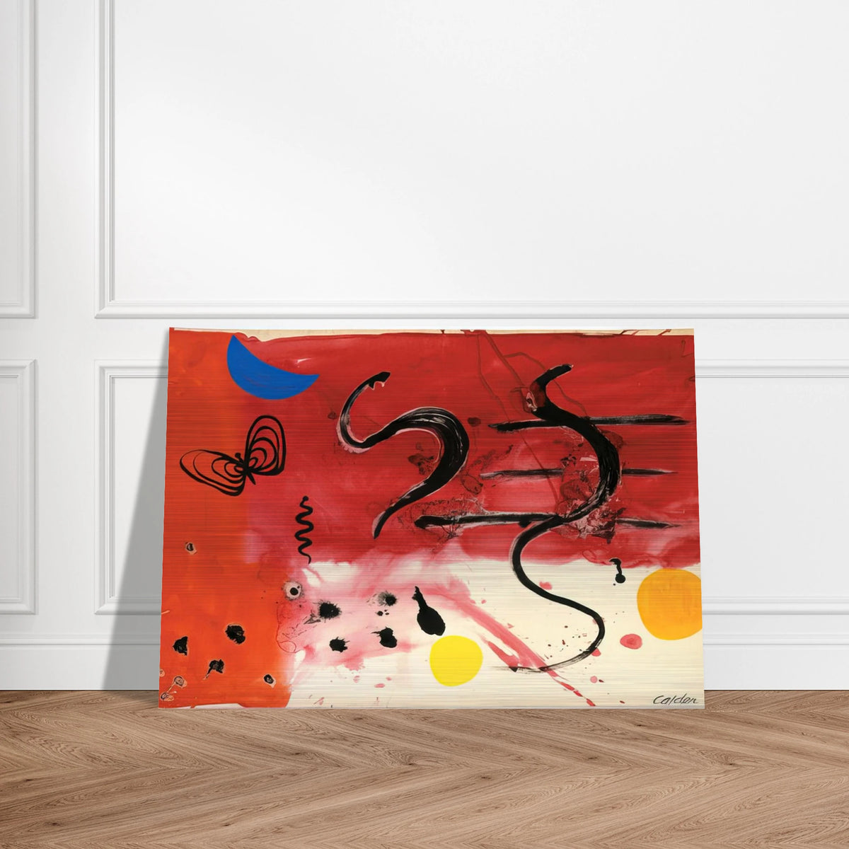 UNTITLED 1953 - Alexander Calder Brushed Aluminum Print - 70x100 cm / 28x40 inches | Alexander Calder Aluminum Print | Alexander Calder Prints