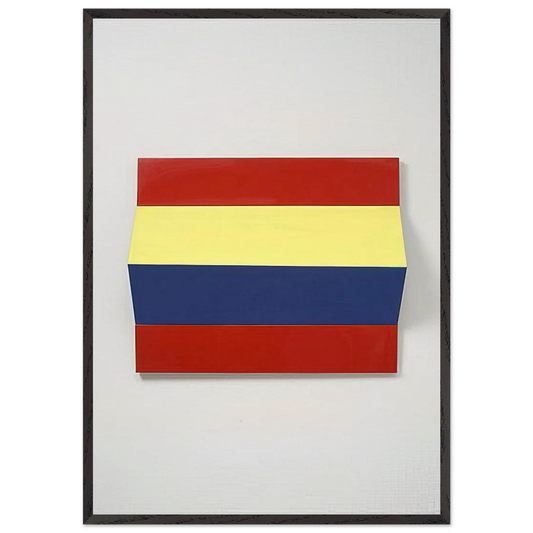 Fold - 1966 - Charlotte Posenenske 70x100 cm / 28x40 inches Framed Art Print – Black Wooden Frame