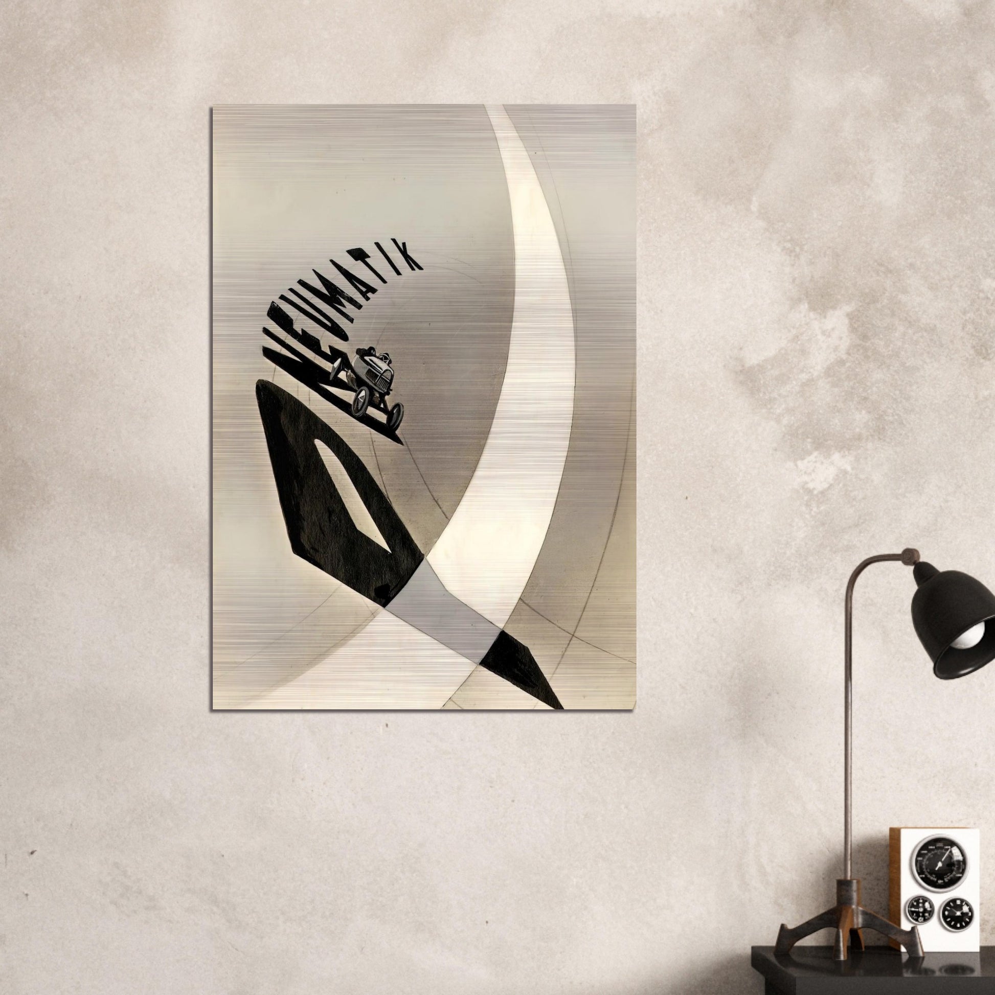 Pneumatik - Laszlo Moholy-Nagy Brushed Aluminum Print - 70x100 cm / 28x40 inches | Laszlo Moholy-Nagy Aluminum Print | Laszlo Moholy-Nagy Prints