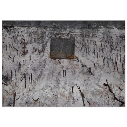 BLACK FLAKES 2006 - Anselm Kiefer Brushed Aluminum Print - 70x100 cm / 28x40 inches | Anselm Kiefer Aluminum Print | Anselm Kiefer Prints