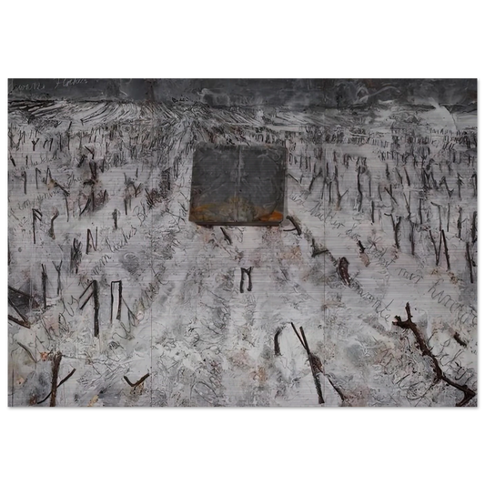 BLACK FLAKES 2006 - Anselm Kiefer Brushed Aluminum Print - 70x100 cm / 28x40 inches | Anselm Kiefer Aluminum Print | Anselm Kiefer Prints
