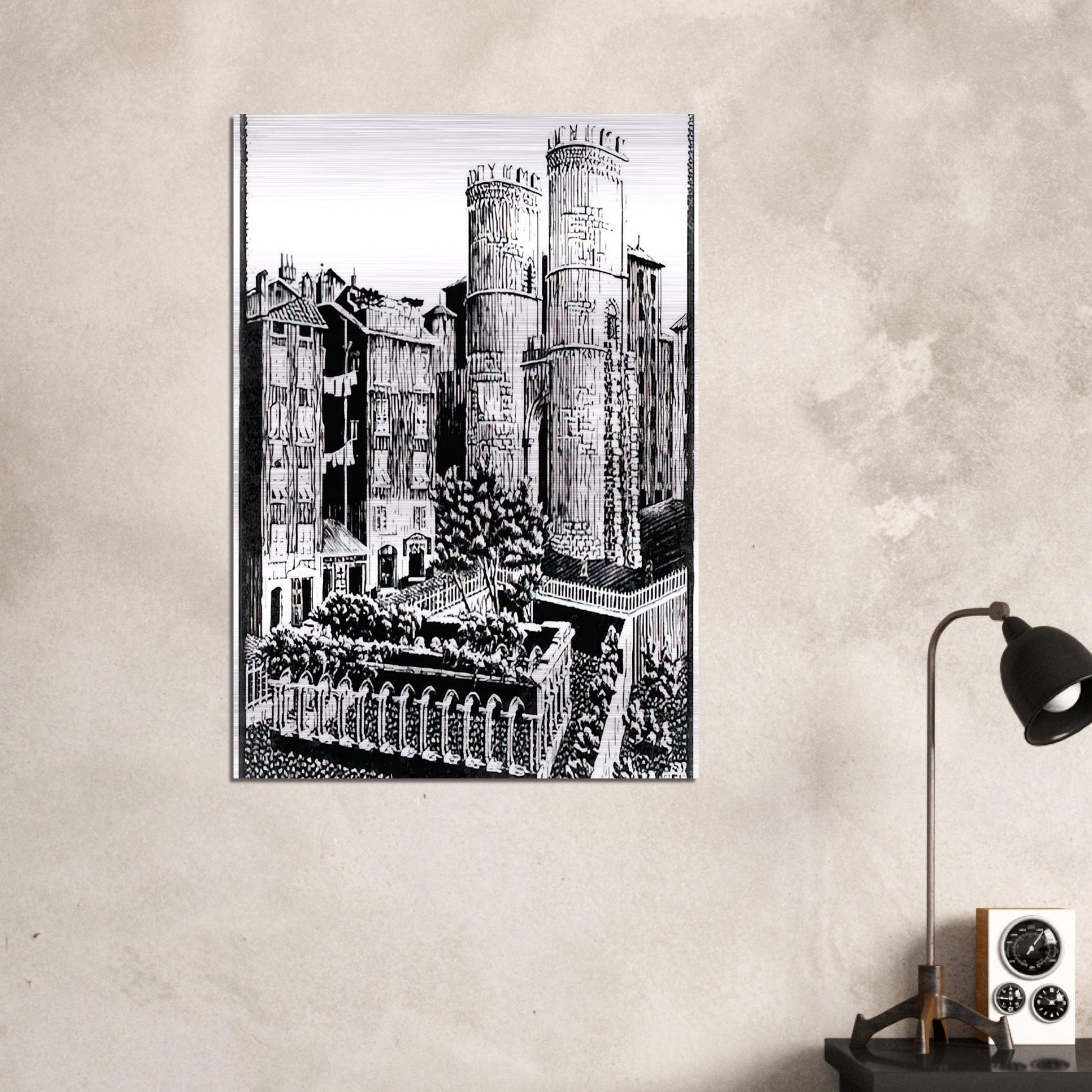 ESCHER (25) - MC Escher Brushed Aluminum Print - 70x100 cm / 28x40 inches | MC Escher Aluminum Print | MC Escher Prints | Maurits Cornelis Escher Prints