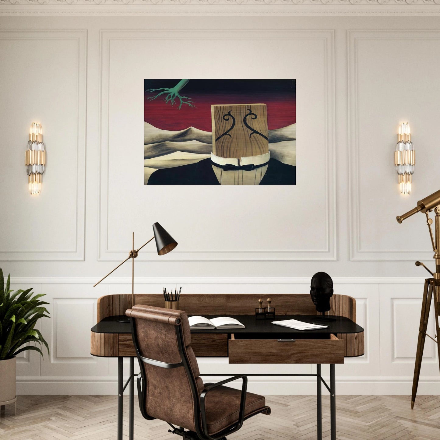 THE CONQUEROR 1926 - Rene Magritte Brushed Aluminum Print - 70x100 cm / 28x40 inches | Rene Magritte Aluminum Print | Rene Magritte Prints
