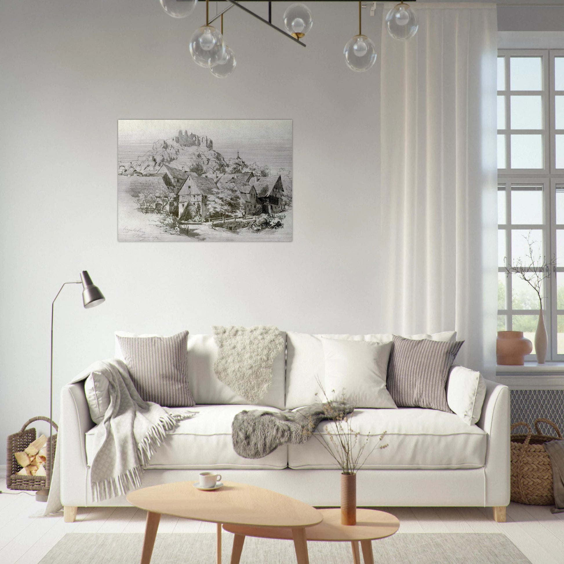 Engelsburg - John Singer Sargent Brushed Aluminum Print - 70x100 cm / 28x40 inches | John Singer Sargent Aluminum Print | John Singer Sargent Prints