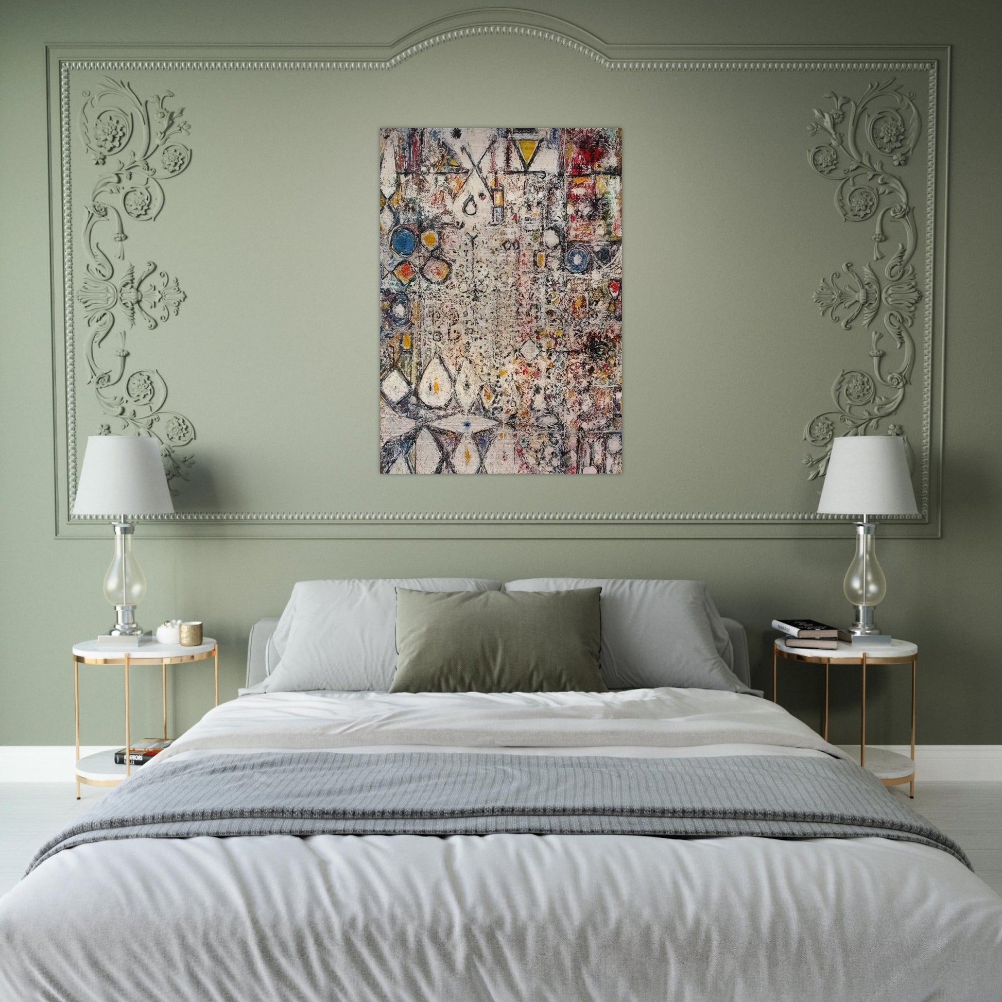White Gothic #3 - 1957 - Richard Pousette-Dart Brushed Aluminum Print - 70x100 cm / 28x40 inches | Richard Pousette-Dart Aluminum Print | Richard Pousette-Dart Prints