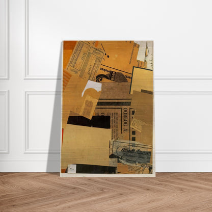 OORLOG 1930 - Kurt Schwitters Brushed Aluminum Print - 70x100 cm / 28x40 inches | Kurt Schwitters Aluminum Print | Kurt Schwitters Prints