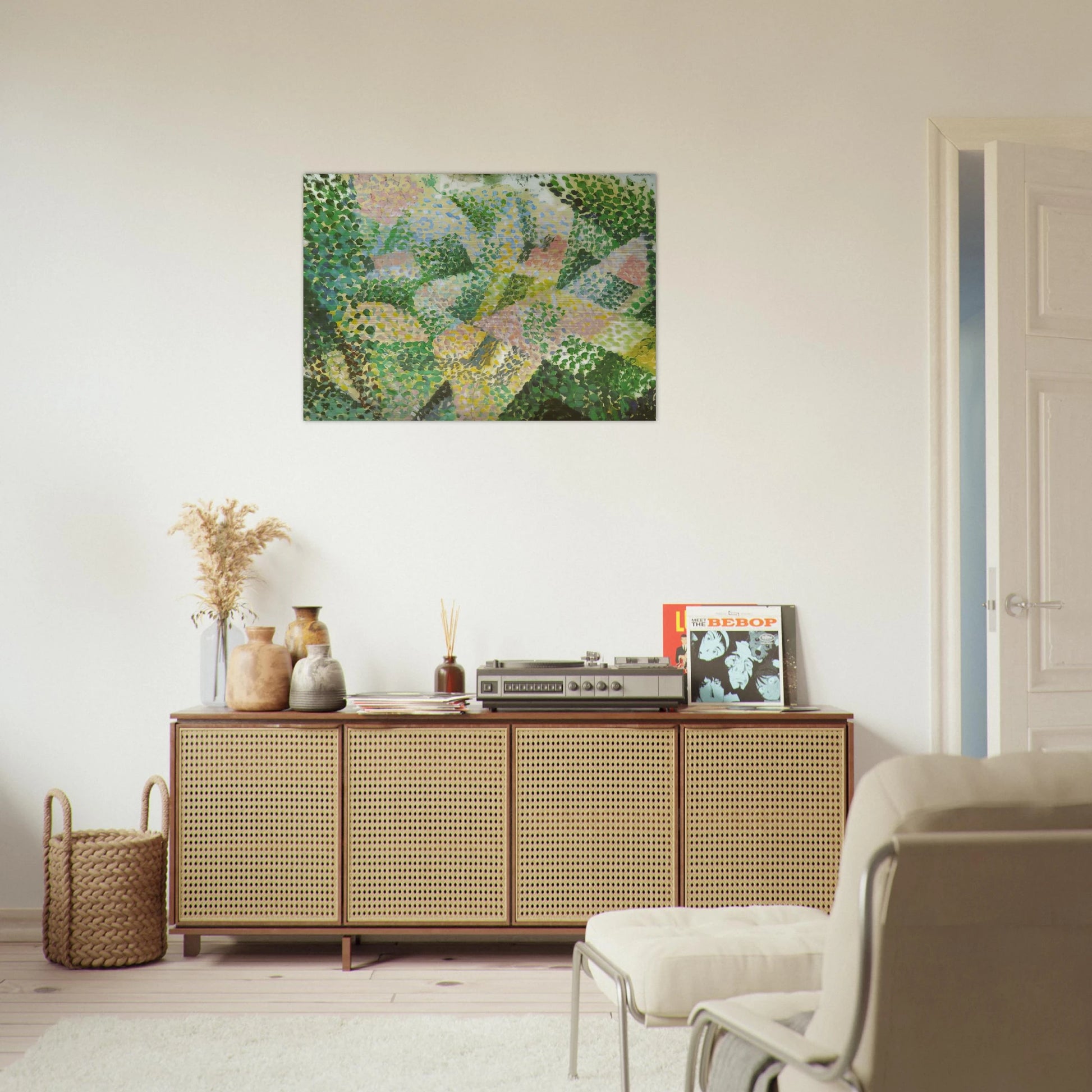 UNTITLED LANDSCAPE NEAR MADRID - Salvador Dali Brushed Aluminum Print - 70x100 cm / 28x40 inches | Salvador Dali Aluminum Print | Salvador Dali Prints