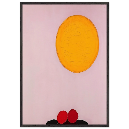 PAINTING 918 1972 - Luis Feito 70x100 cm / 28x40 inches Framed Art Print – Black Wooden Frame