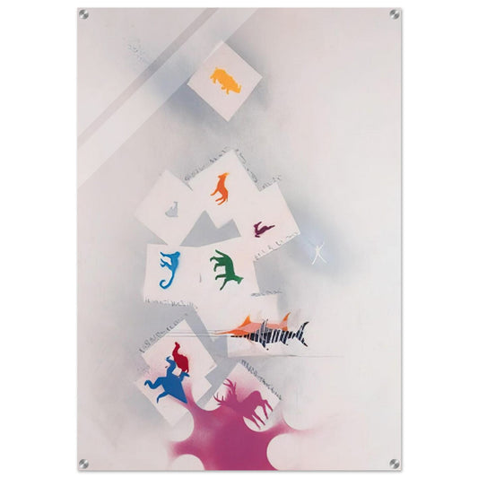 UNTITLED 2 - Alighiero Boetti Acrylic Print - 70x100 cm / 28x40″ inches