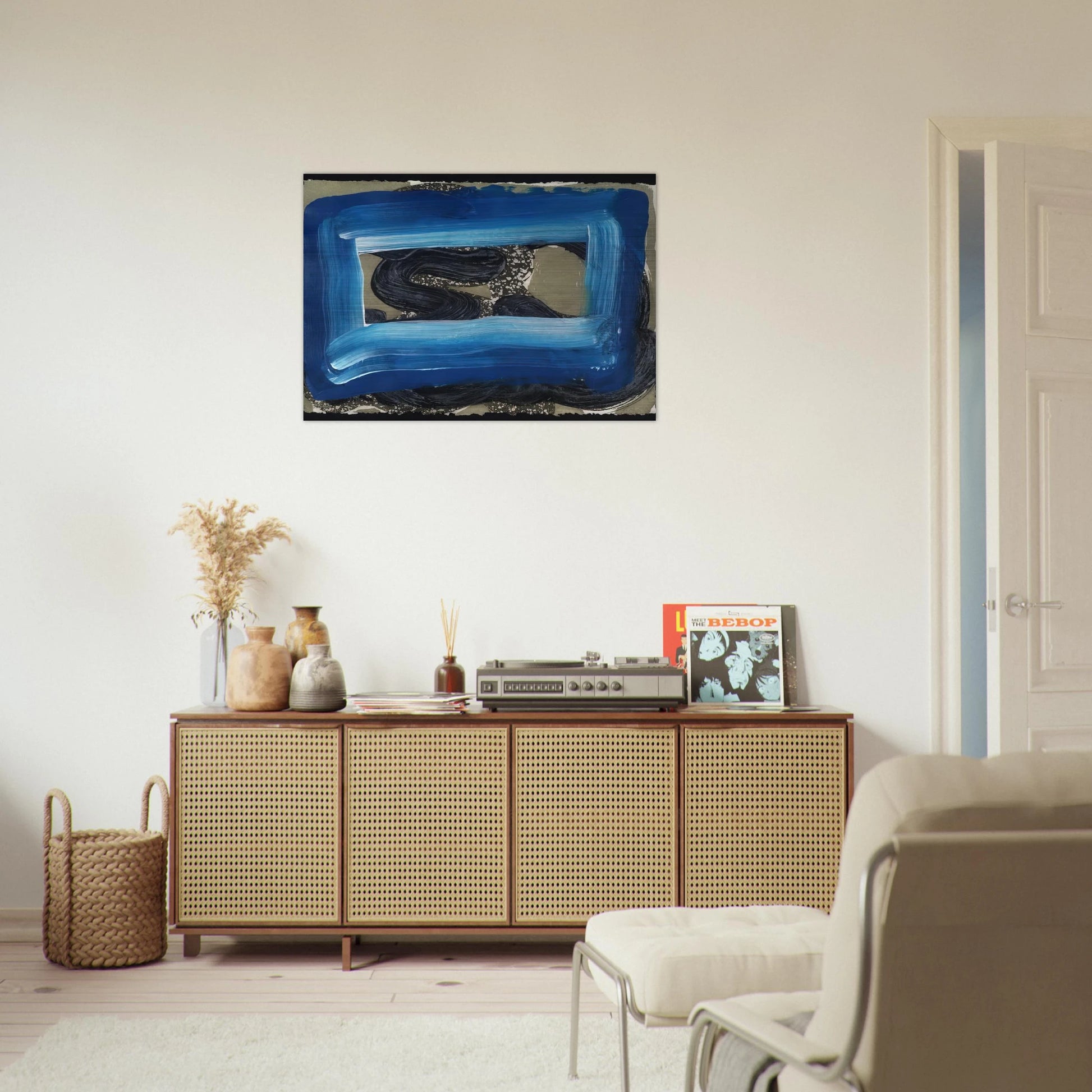 Seafood - 2001 - Howard Hodgkin Brushed Aluminum Print - 70x100 cm / 28x40 inches | Howard Hodgkin Aluminum Print | Howard Hodgkin Prints