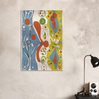 Spiele des Menschen - 1965 - Ernst Wilhelm Nay Brushed Aluminum Print - 70x100 cm / 28x40 inches | Ernst Wilhelm Nay Aluminum Print | Ernst Wilhelm Nay Prints